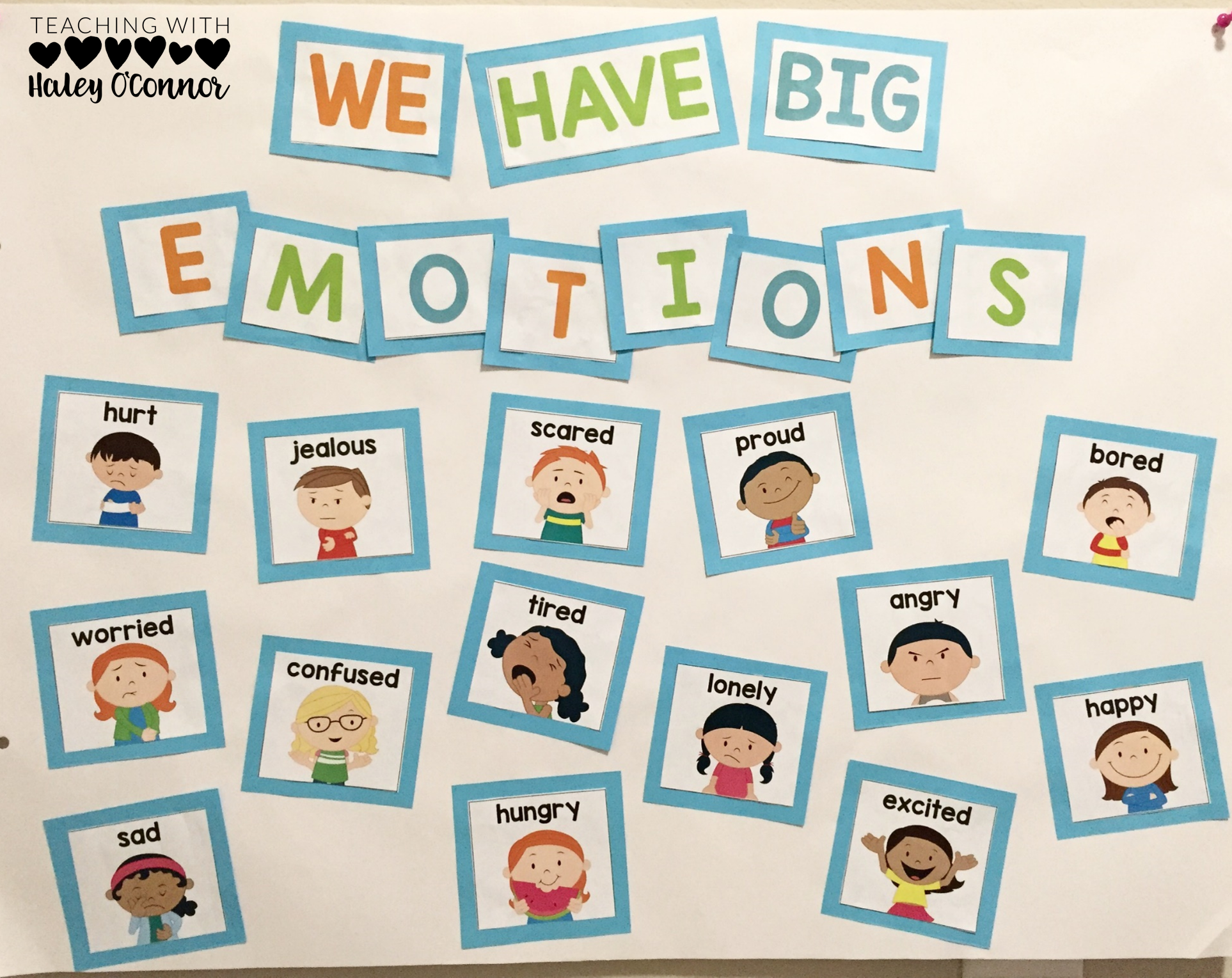 Big Emotions Anchor Chart to teach about self-control 
