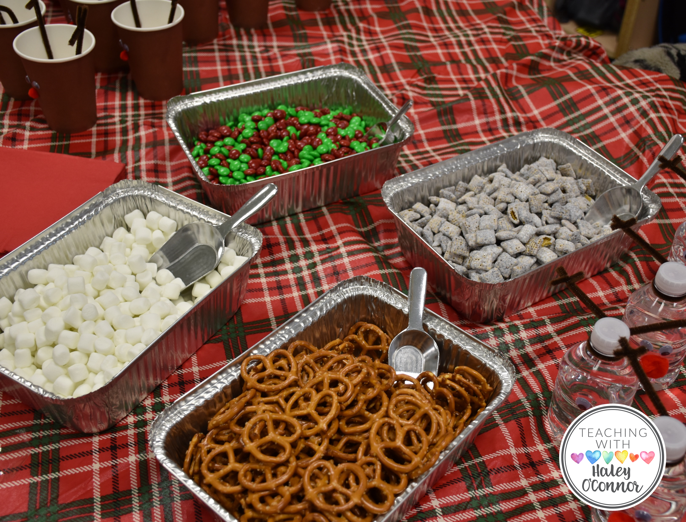 Reindeer Snack Bar at Class Christmas Party 