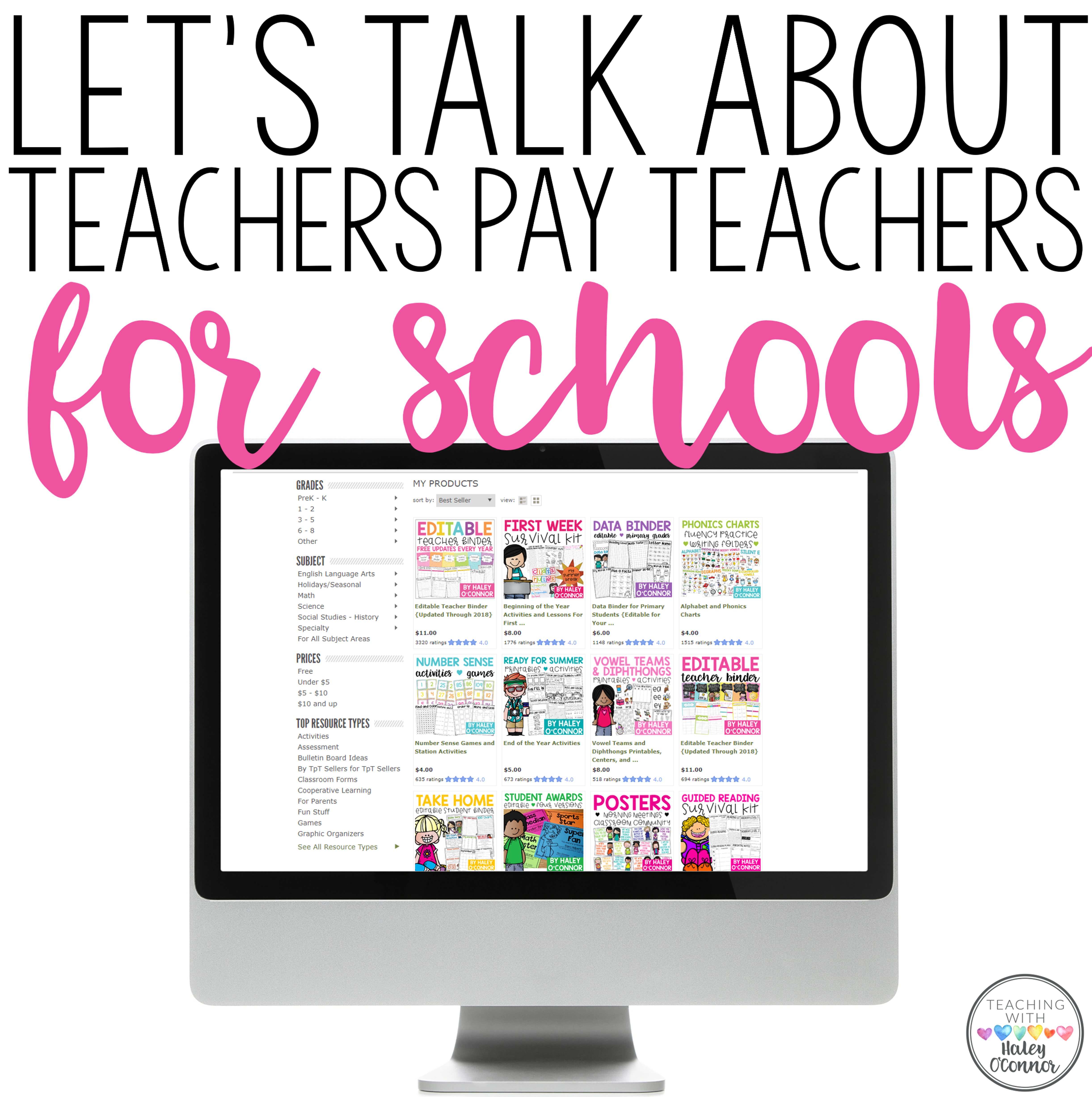 Teachers Pay Teachers for Schools