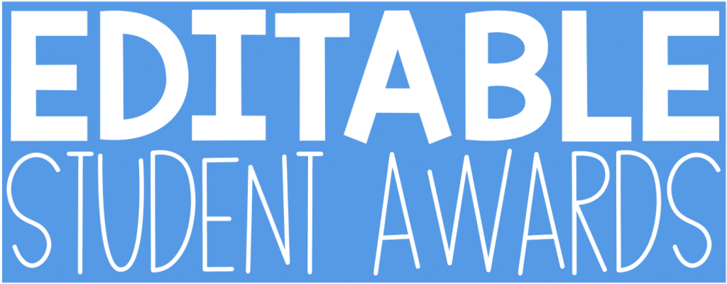 Editable Student Awards