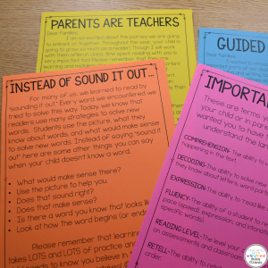 Teacher Pages for Guided Reading