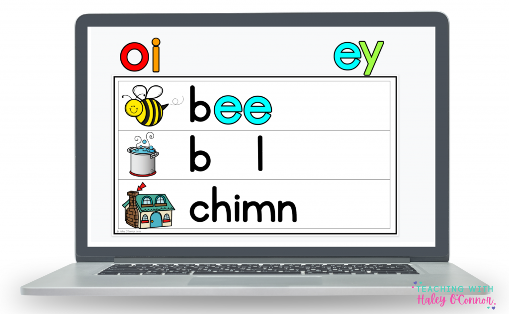 Digital vowel team activities for students to practice vowel teams and diphthongs. 