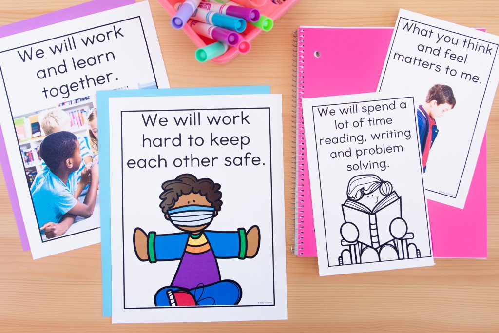 Classroom posters and mottos for building a strong classroom community. Posters to remind students about classroom values and expectations. Classroom rules posters. 
