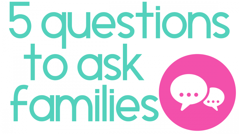 5 Questions To Ask Families | Teaching With Haley O'Connor