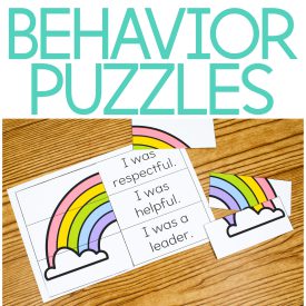 Behavior Puzzles for Positive Classroom Management {Reinforcement & Incentives}