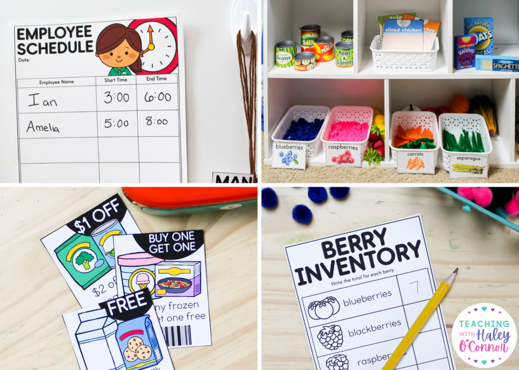 Our Favorite Additions to Grocery Store Dramatic Play 

Cash registers, play food, and our favorite markets for grocery store pretend play and market dramatic play. 